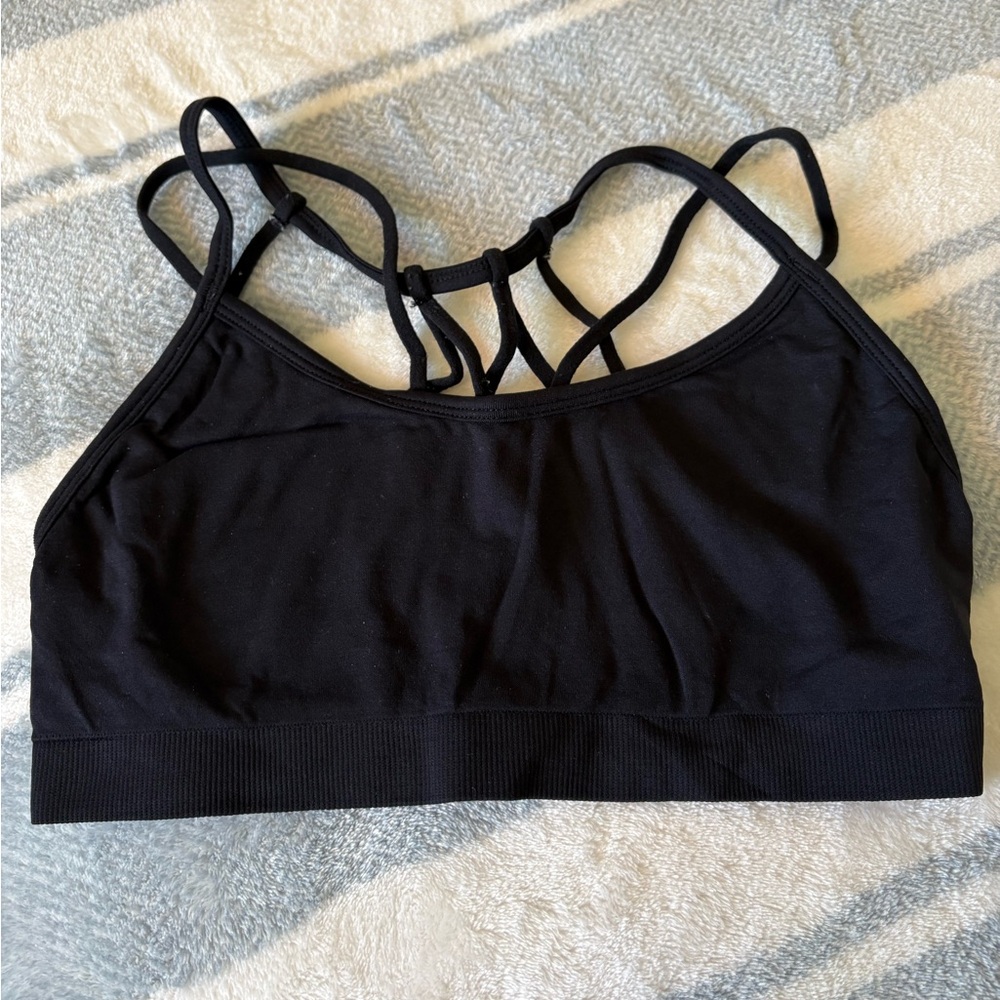 Women's Black Sports Bra S